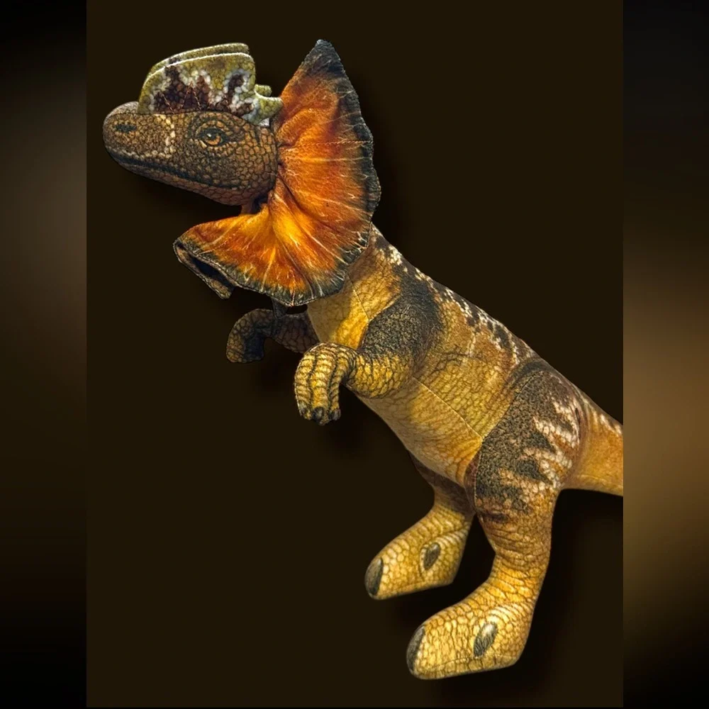 Vintage 1992 Jurassic Park Dilophosaurus Dakin Soft Toy Plush Dinosaur.